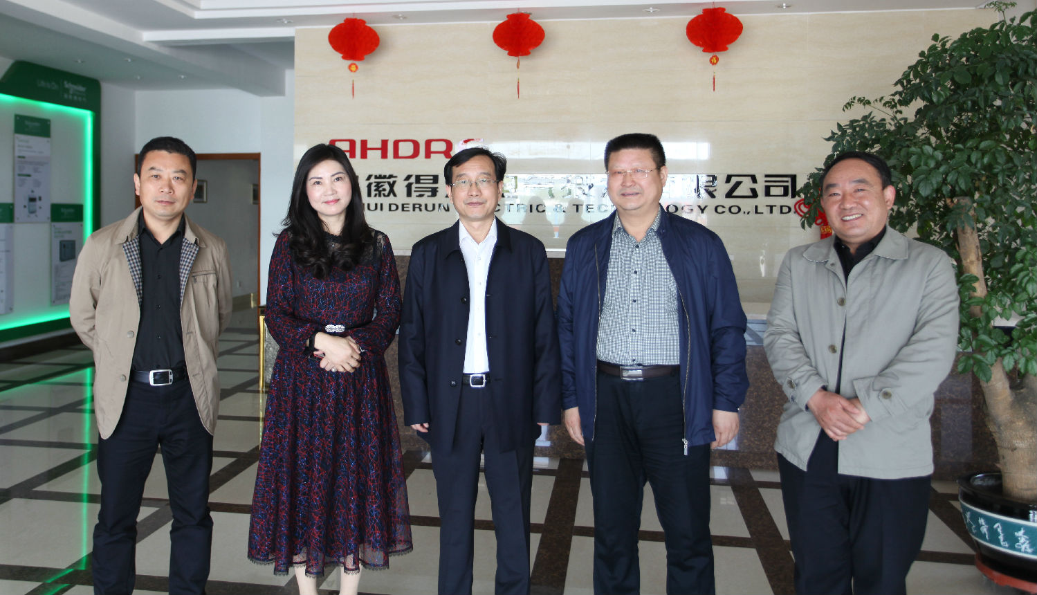 安徽得润电气 成套高低压配电柜厂家 县委书记来访 电话：400-0551-777 QQ：3176885416