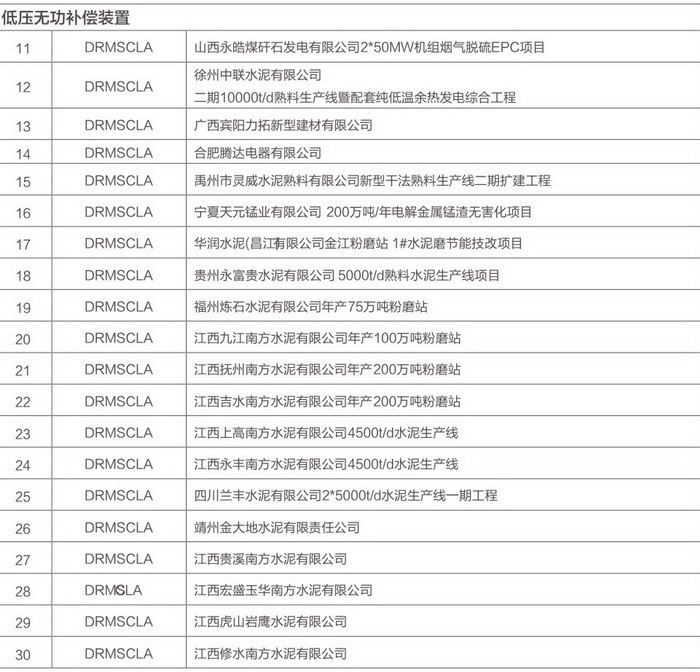 得润电气无功补偿装置案例
